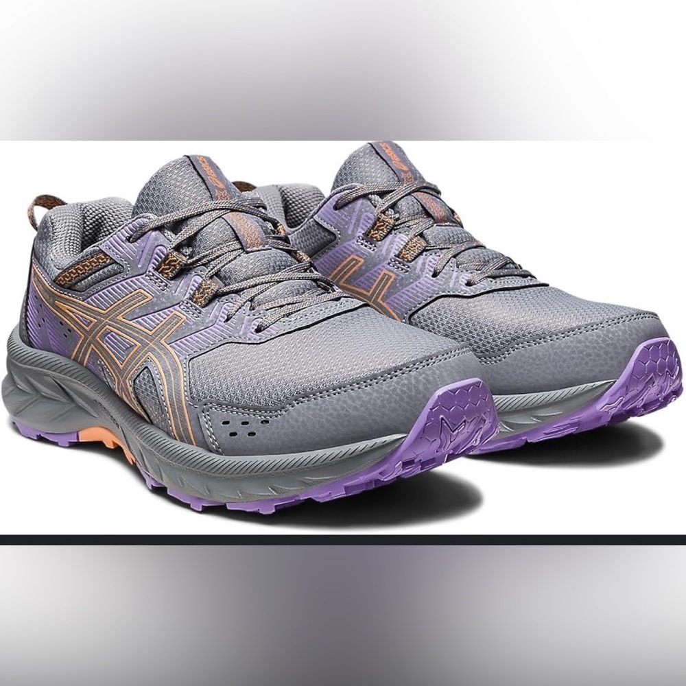 Oasis Gray and Purple Athletic Shoes